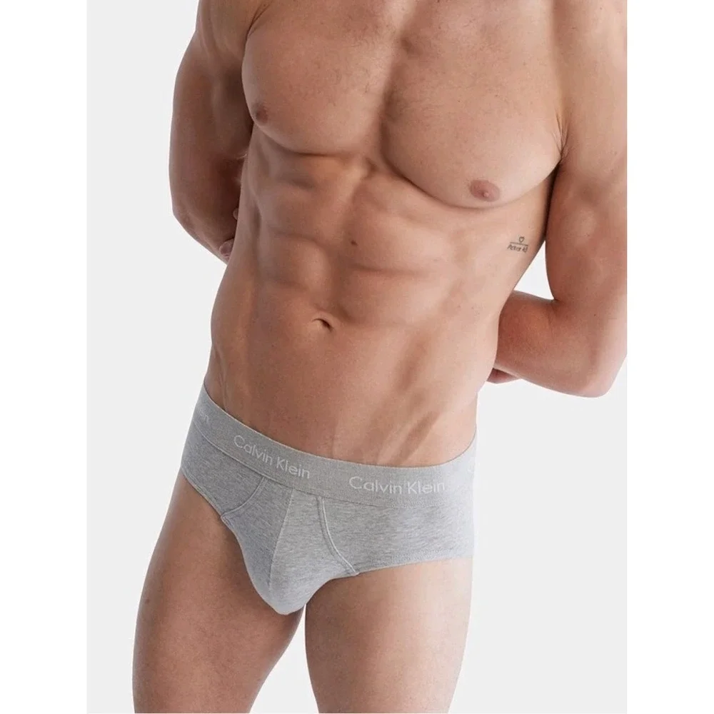Calvin Klein 3 Pack Classic Cotton Stretch Hip Briefs Men's Size‎ XXL 44-46